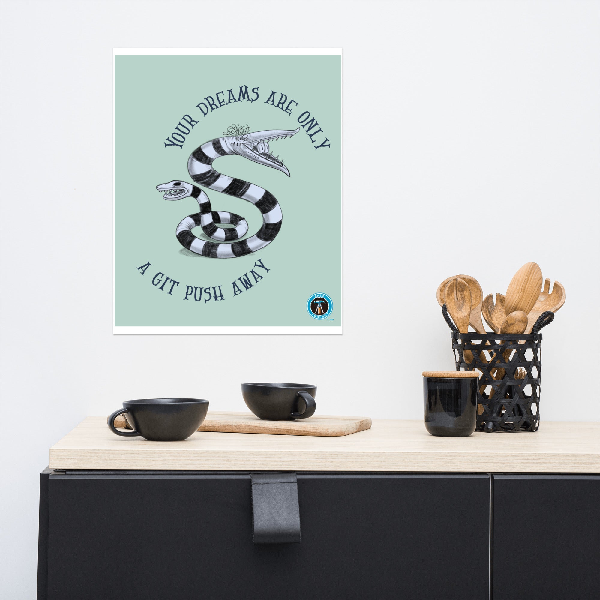 A git push away print 16"x20"
