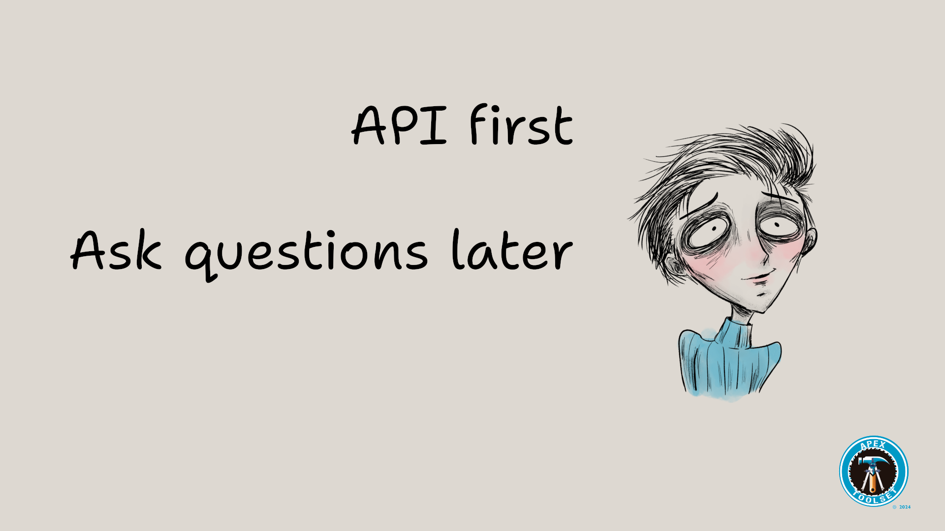 API first cup artwork