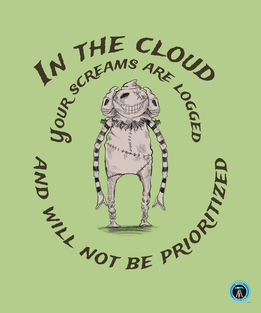 In the cloud print artwork