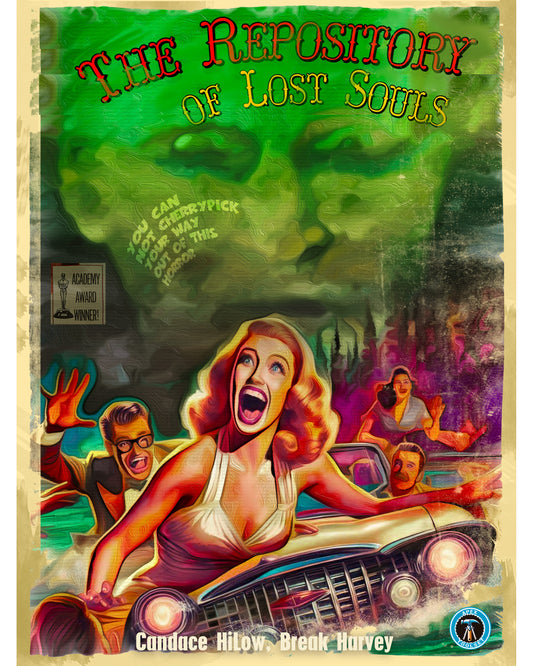 The repository of lost souls t-shirt artwork